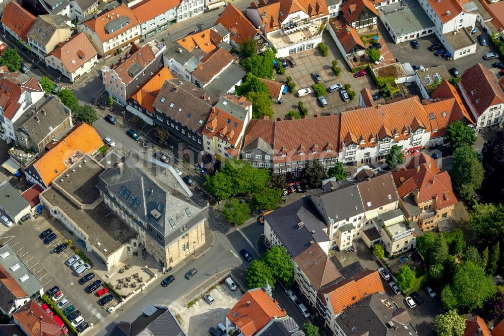 Lippstadt from above - View of the road Cappelstrasse in Lippstadt in the state North Rhine-Westphalia