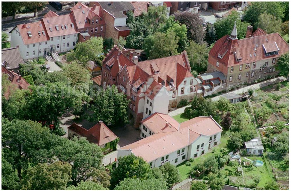 Aerial photograph Halberstadt - 22.08.2004, Blick auf den Cecilienstift- Diakonissen Mutterhaus Am Cecilienstift 1, Postfach 1436, 38820 Halberstadt Tel. 03941/6814-0, Fax: 03941/6814-40 eMail: cecilienstift@t-online.de