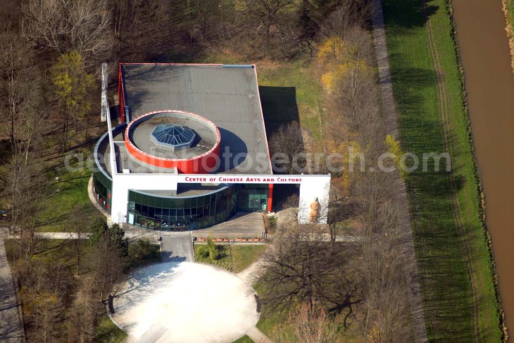 Aerial image Markkleeberg - Center of Chinese Arts and Culture; Raschwitzerstraße 11 b; 04416 Markkleeberg; Telefon: 0341 350 322 2; Fax: 0341 350 322 4; Url: http://