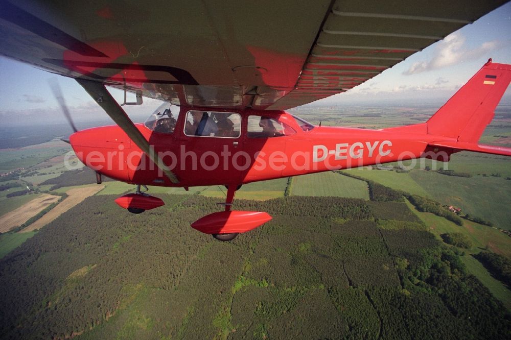 Aerial image Neuhardenberg - Light aircraft Cessna 172 D-EGYC Agency euroluftbild.de in Neuhardenberg in the state Brandenburg, Germany