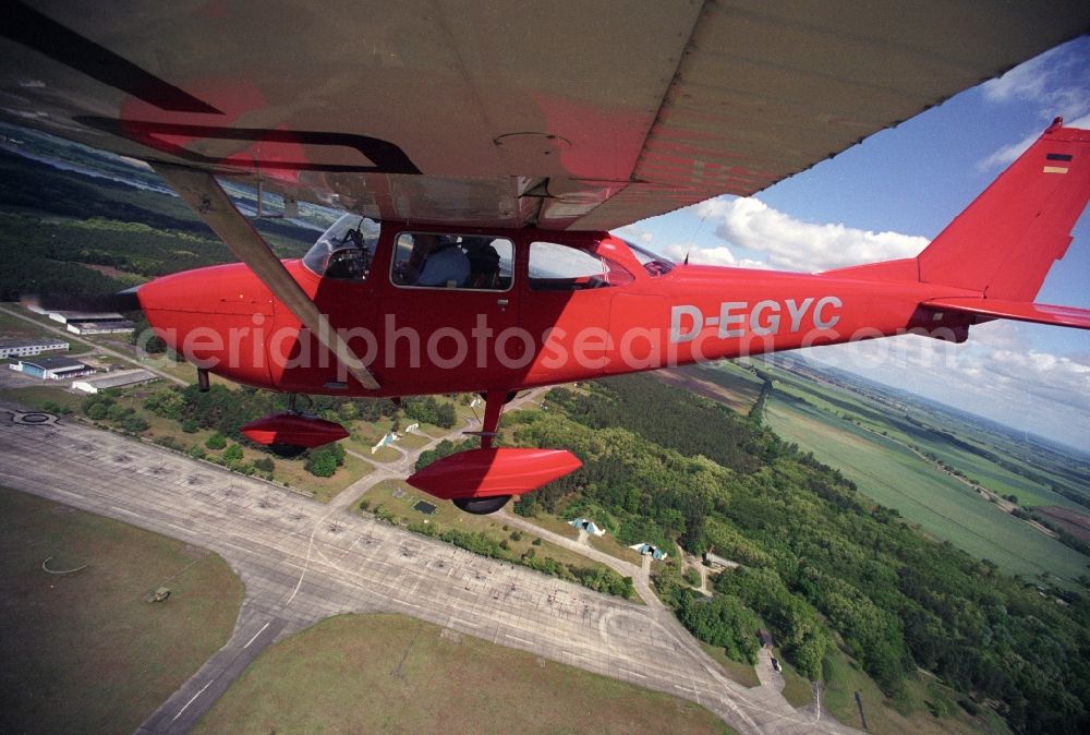 Neuhardenberg from above - Light aircraft Cessna 172 D-EGYC Agency euroluftbild.de in Neuhardenberg in the state Brandenburg, Germany