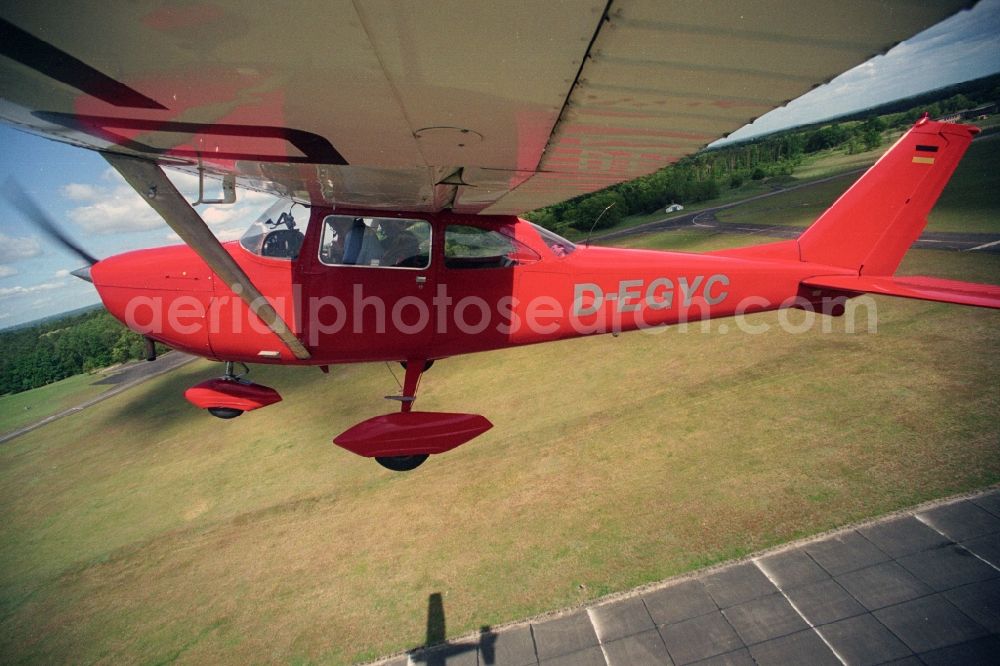 Neuhardenberg from above - Light aircraft Cessna 172 D-EGYC Agency euroluftbild.de in Neuhardenberg in the state Brandenburg, Germany