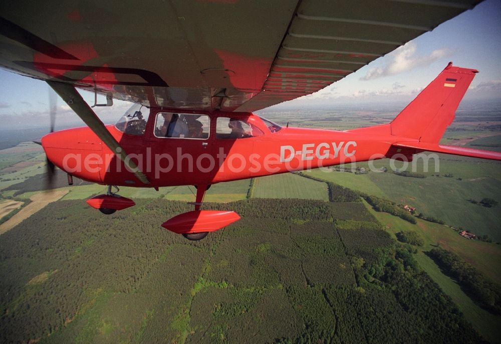 Aerial image Neuhardenberg - Light aircraft Cessna 172 D-EGYC Agency euroluftbild.de in Neuhardenberg in the state Brandenburg, Germany