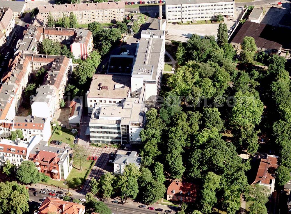 Aerial photograph Berlin - Pankow - Charitas-Kilnik Maria Heimsuchung Pankow Breite Str. 46/47, 13187 Berlin. Datm: 14.07.03