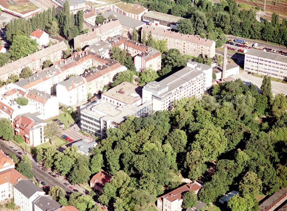 Aerial image Berlin - Pankow - Charitas-Kilnik Maria Heimsuchung Pankow Breite Str. 46/47, 13187 Berlin. Datm: 14.07.03