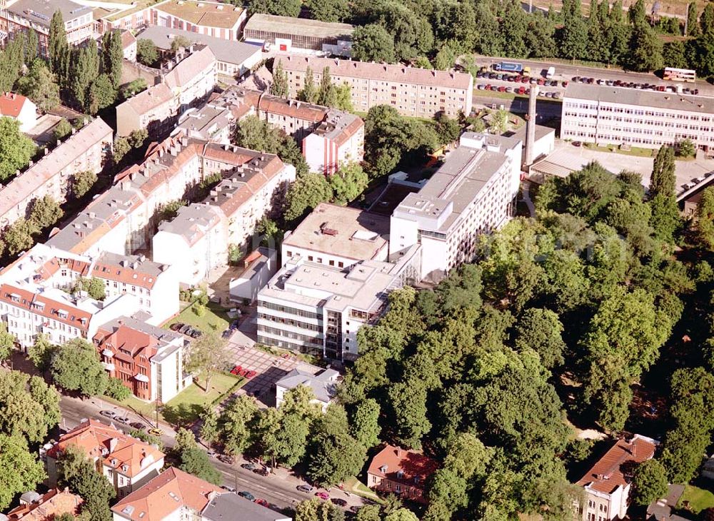 Aerial photograph Berlin - Pankow - Charitas-Kilnik Maria Heimsuchung Pankow Breite Str. 46/47, 13187 Berlin. Datm: 14.07.03