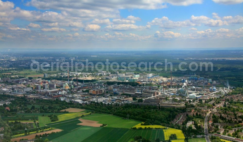 Aerial photograph Frankfurt am Main - Chemical and Hoechst Industrial Park in Frankfurt am Main in Hesse