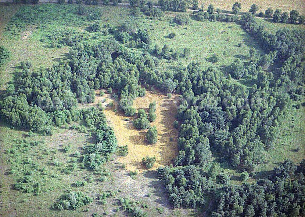 Aerial image Schwarzheide / Brandenburg - Chemieablagerungen der BASF AG in Schwarzheide.