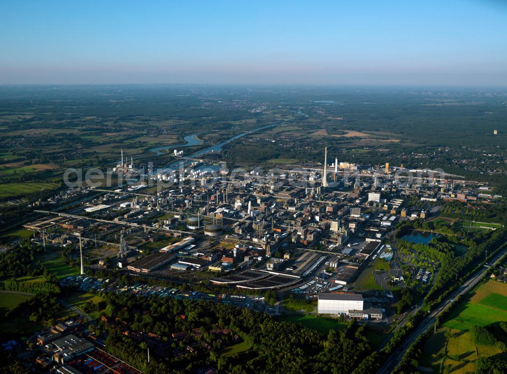 Aerial photograph Marl - Chemical Park Marl in the Ruhr Area in North Rhine-Westphalia