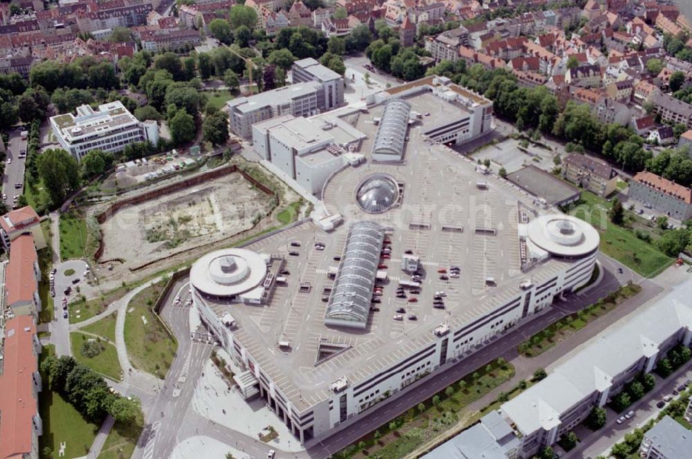 Aerial photograph Augsburg/Bayern - City-Galerie der ECE Projektmanagement in Augsburg.