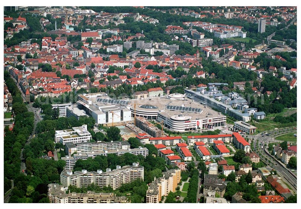 Augsburg / Bayern from above - 12.07.2005 Augsburg (Bayern) City-Galerie der ECE Projektmanagement in Augsburg. City-Galerie Augsburg Willy-Brandt-Platz 1 86153 Augsburg Tel.: 0821-56757-0 Fax: 0821-56757-10