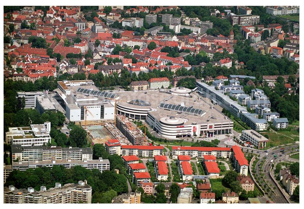 Augsburg / Bayern from the bird's eye view: 12.07.2005 Augsburg (Bayern) City-Galerie der ECE Projektmanagement in Augsburg. City-Galerie Augsburg Willy-Brandt-Platz 1 86153 Augsburg Tel.: 0821-56757-0 Fax: 0821-56757-10