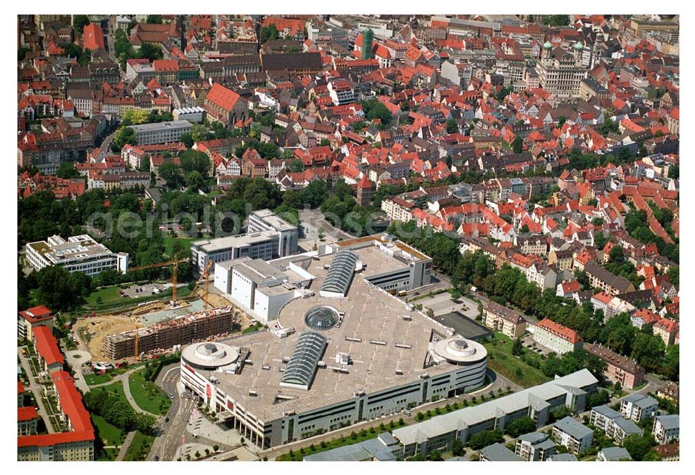 Aerial image Augsburg / Bayern - 12.07.2005 Augsburg (Bayern) City-Galerie der ECE Projektmanagement in Augsburg. City-Galerie Augsburg Willy-Brandt-Platz 1 86153 Augsburg Tel.: 0821-56757-0 Fax: 0821-56757-10