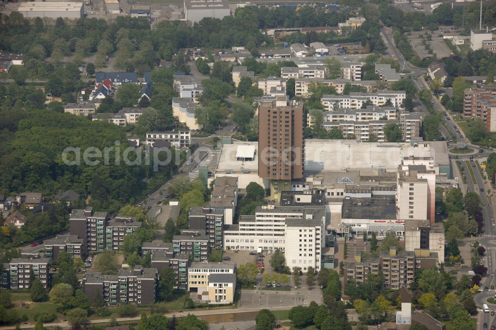 Bergkamen from the bird's eye view: Cityturm of Bergkamen. The tower is vacant