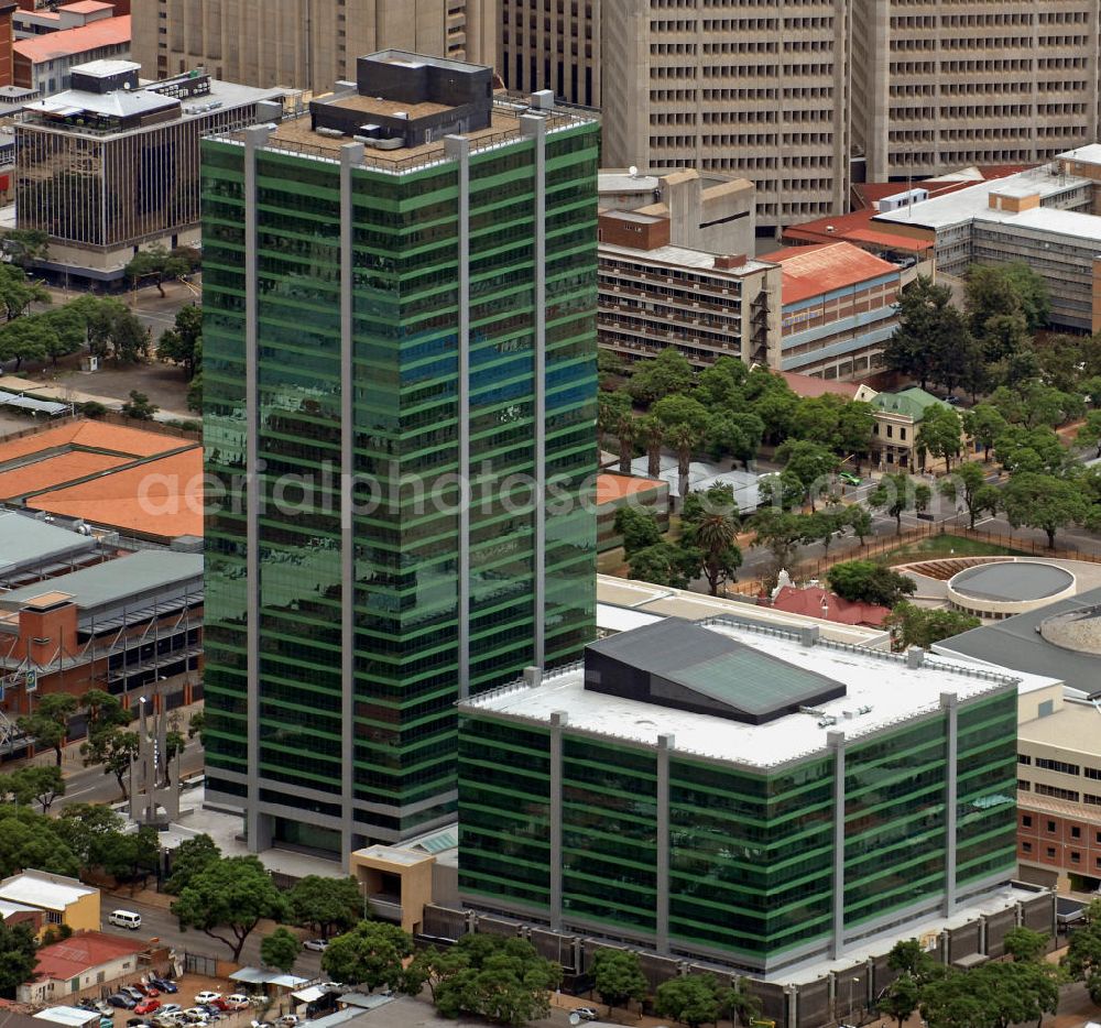 Pretoria from the bird's eye view: Das Civitas Building in der Struben Street im Stadtzentrum. Im Gebäude haben das Innenministerium und das Gesundheitsministerium ihren Sitz. The Civitas Building in Struben Street in the city center. This building houses the Departments of Home Affairs and Health.