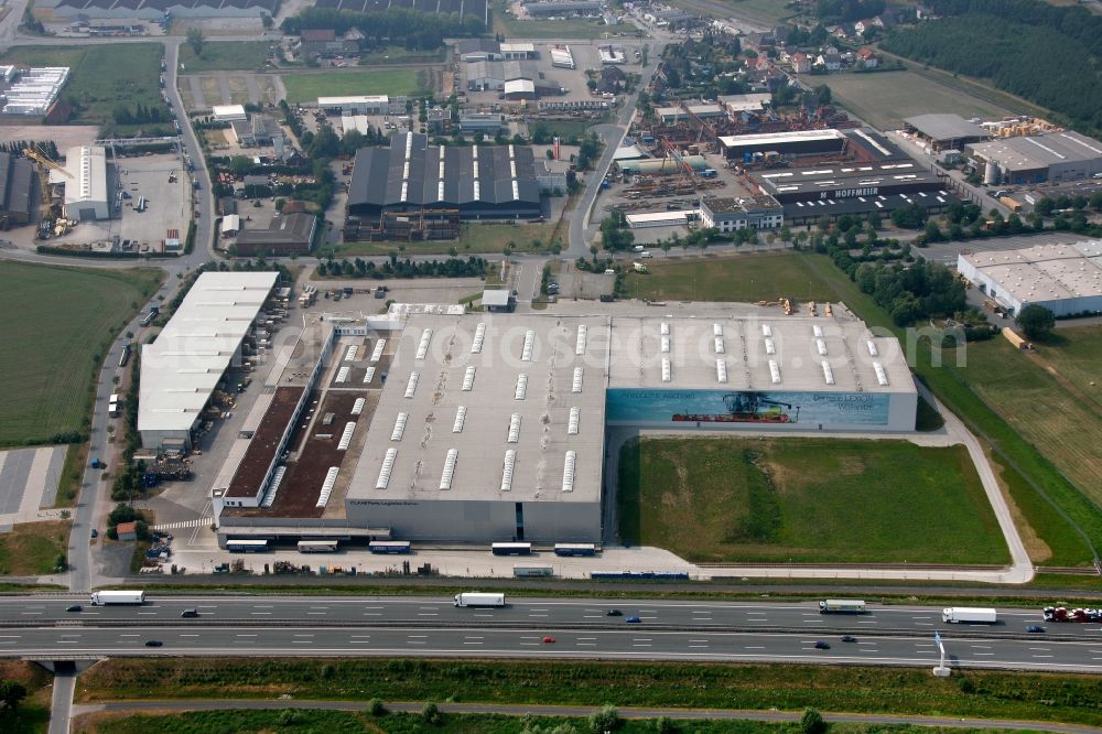 Aerial photograph Hamm - View of the CLAAS Parts Logistics Center in Hamm in the state North Rhine-Westphalia