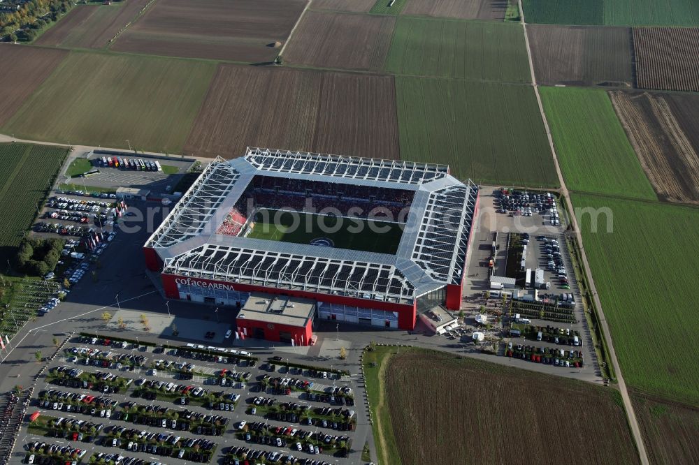 Mainz from above - The new stadium Coface-Arena in Mainz, Rhineland-Palatinate