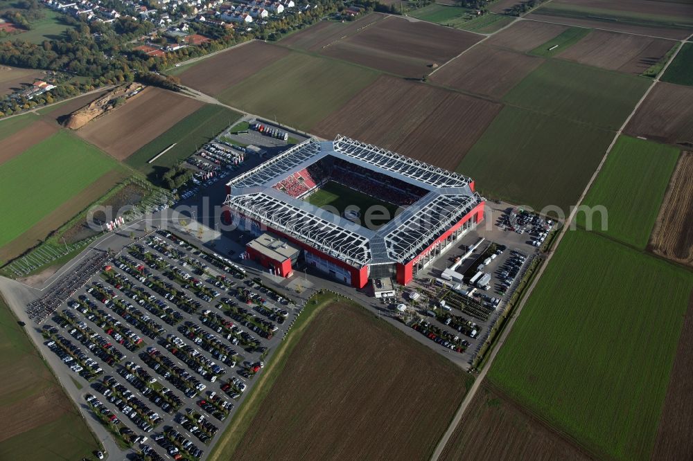 Aerial image Mainz - The new stadium Coface-Arena in Mainz, Rhineland-Palatinate