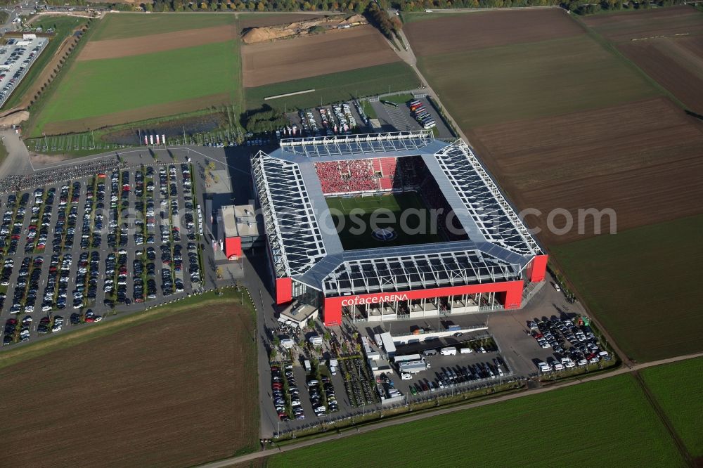 Mainz from above - The new stadium Coface-Arena in Mainz, Rhineland-Palatinate