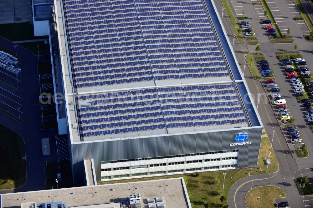 Aerial image Frankfurt (Oder) - View of CONERGY SolarModule GmbH manufactory in Frankfurt (Oder) in Brandenburg