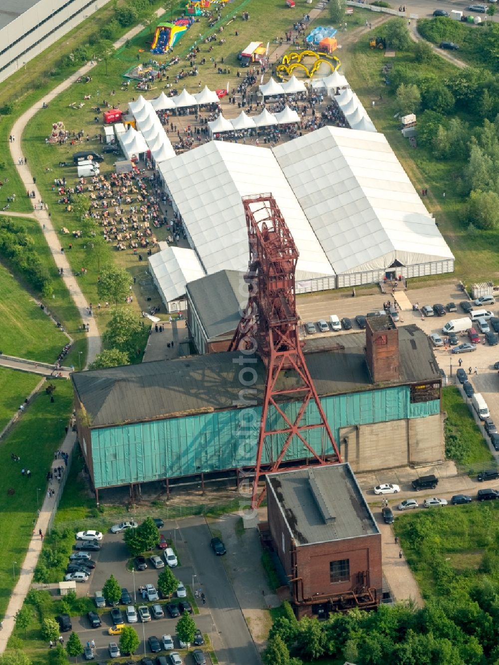 Gelsenkirchen from above - Consol Park on the site of the former Zeche Consolidation in Gelsenkirchen in North Rhine-Westphalia