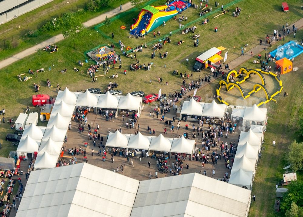 Gelsenkirchen from the bird's eye view: Consol Park on the site of the former Zeche Consolidation in Gelsenkirchen in North Rhine-Westphalia