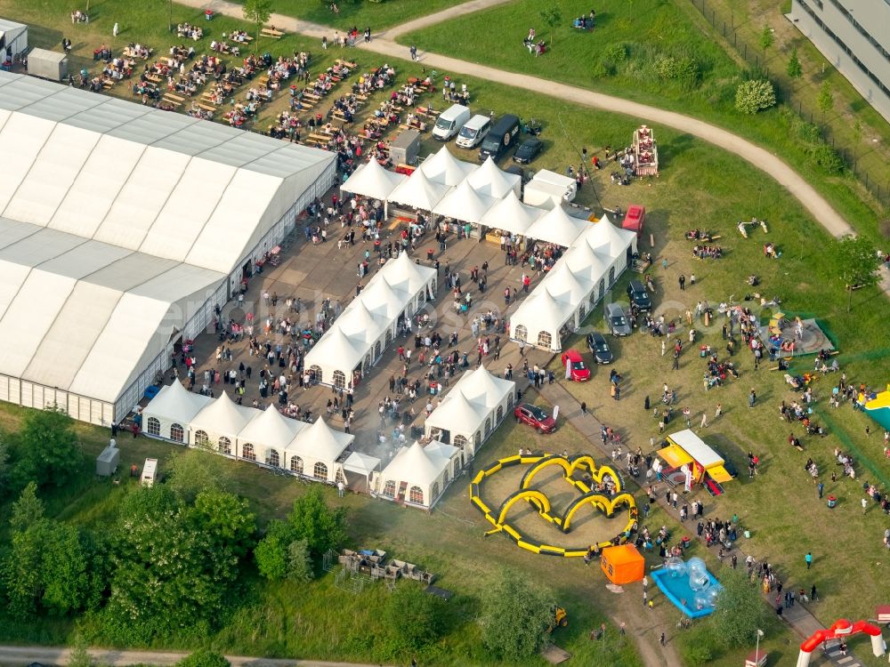 Aerial image Gelsenkirchen - Consol Park on the site of the former Zeche Consolidation in Gelsenkirchen in North Rhine-Westphalia