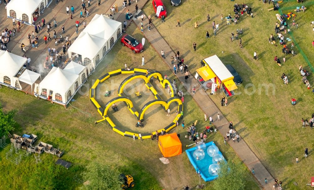 Aerial image Gelsenkirchen - Consol Park on the site of the former Zeche Consolidation in Gelsenkirchen in North Rhine-Westphalia