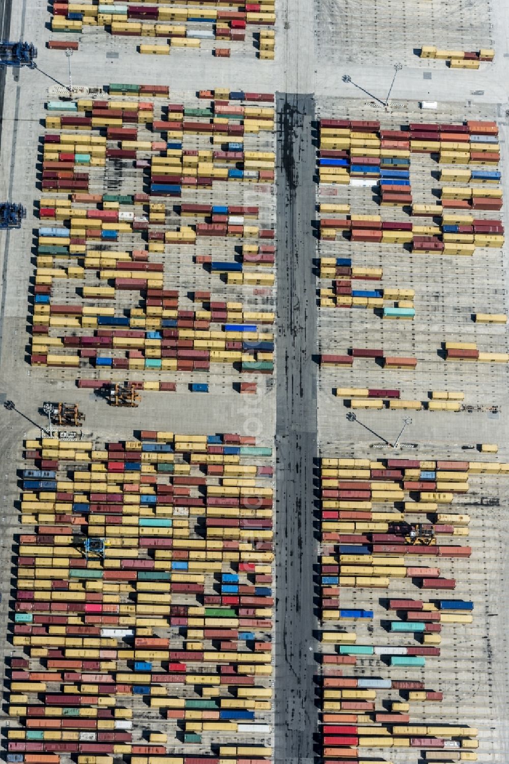 Aerial image San Ferdinando - Container terminal center in San Ferdinando in Italy