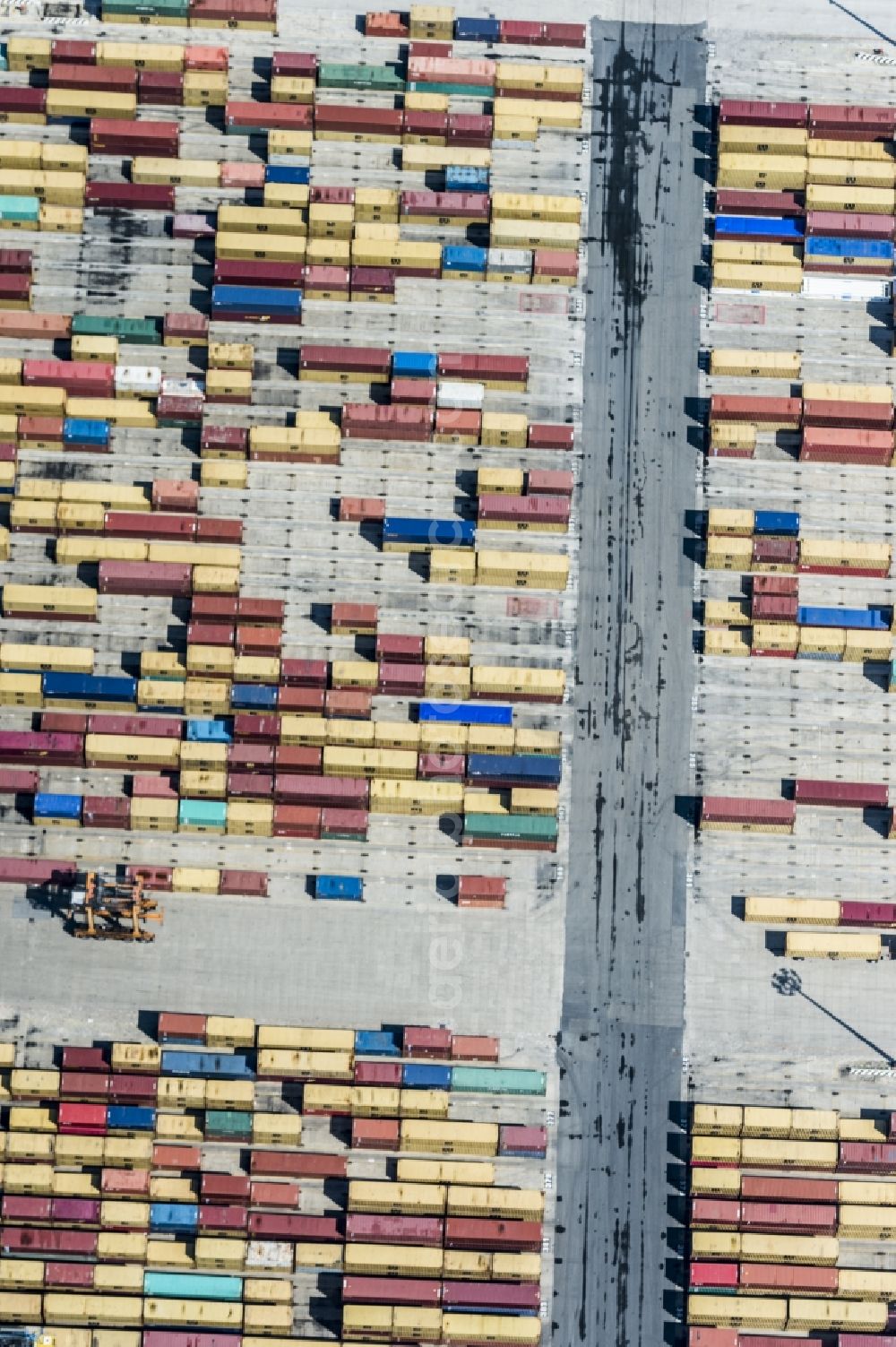 Aerial photograph San Ferdinando - Container terminal center in San Ferdinando in Italy