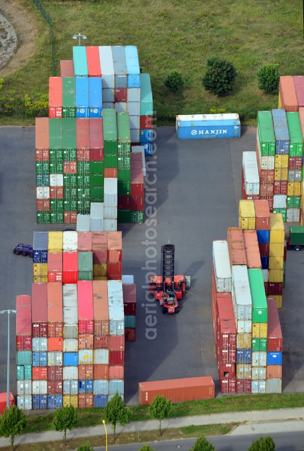 Aerial image Großbeeren - Freight loading zone in Großbeeren in Brandenburg