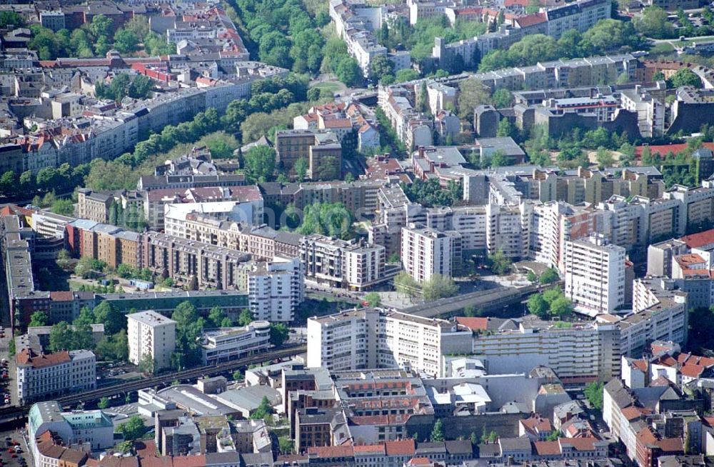 Aerial image Berlin / Kreuzberg - Cottbusser Platz Berlin - Kreuzberg. Datum: 05.05.03