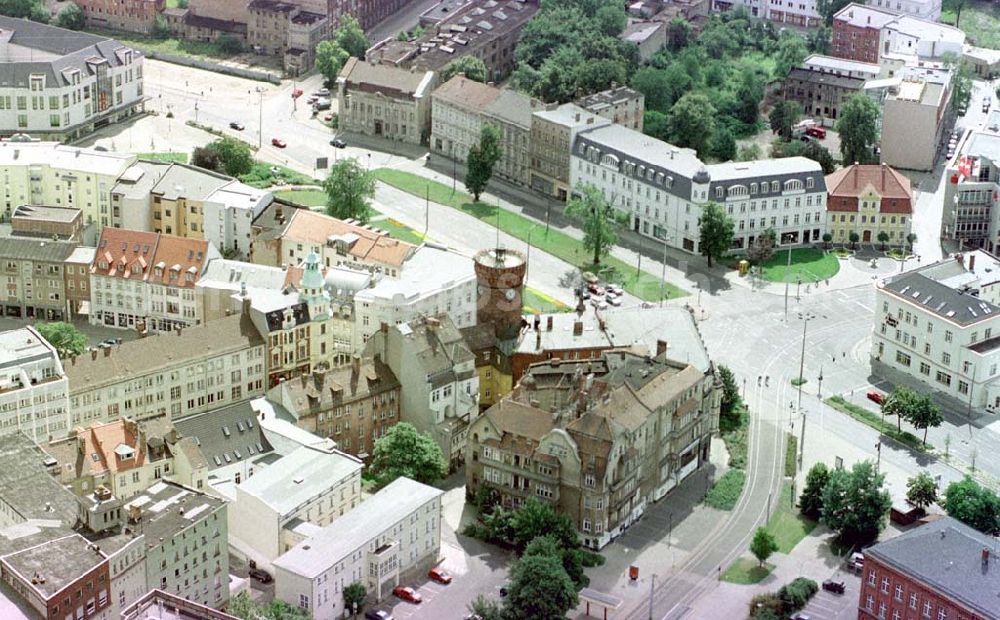 Cottbus / Brandenburg from the bird's eye view: Cottbusser Stadttor.