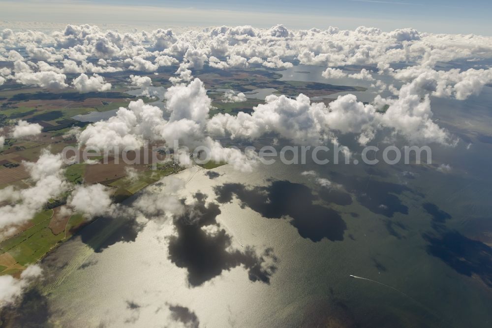 Kloster from the bird's eye view: Landscape of the northern tip of the island Hiddensee in Mecklenburg-Western Pomerania