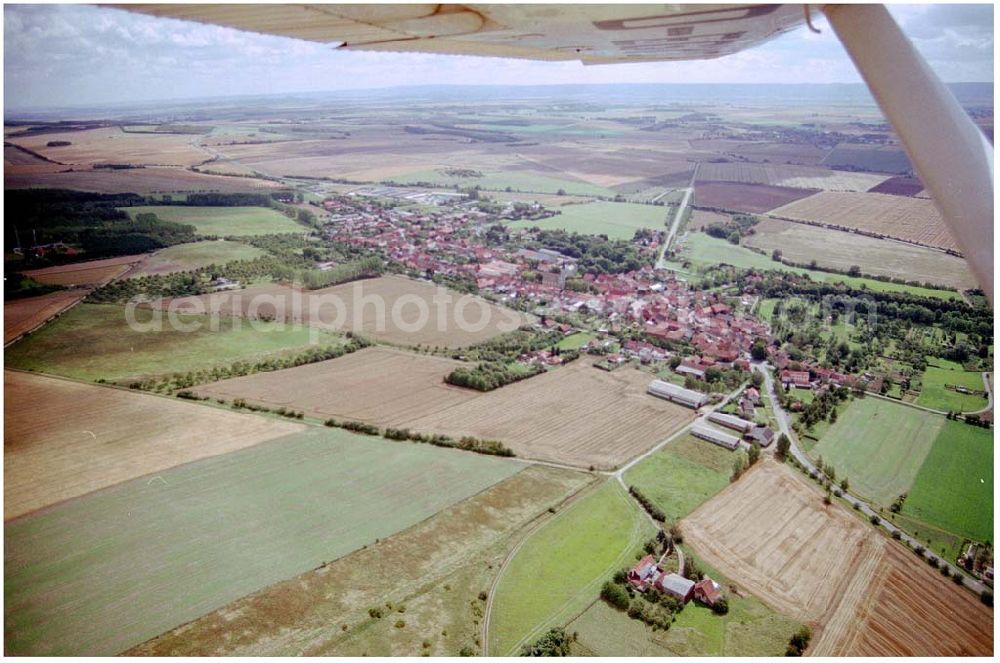 Dardesheim from the bird's eye view: 22.08.2004, Blick auf Dardesheim im Harz