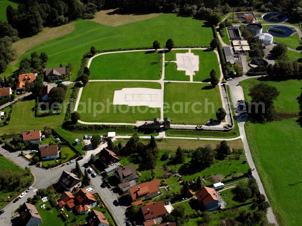 Aerial photograph Welzheim - The forts of Welzheim were two Roman military camp on the Middle Limes, a section of the UNESCO World Cultural Heritage Rhaetian Limes Obergermanisch- on the territory of the town in the Rems-Murr Welzheim district in Baden-Wuerttemberg. Among the most significant findings obtained in this excavation site, the wells were discoveries in the East Fort. They gave a comprehensive insight into the vegetation and into the living conditions of residents in the 2nd and 3 century