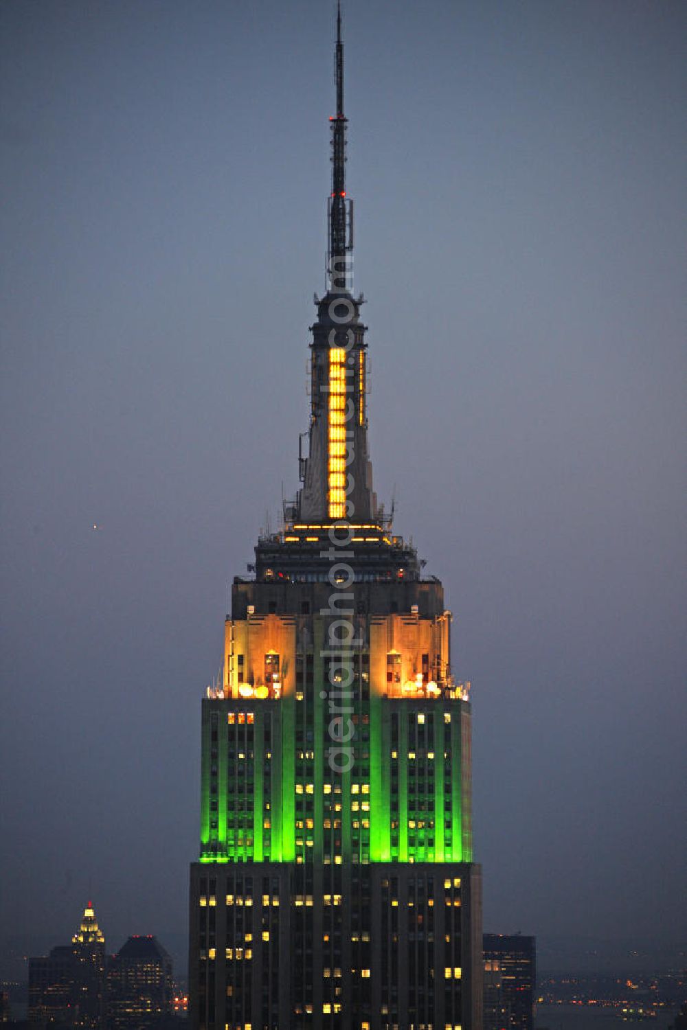 New York From Above View Of The Empire State Building A