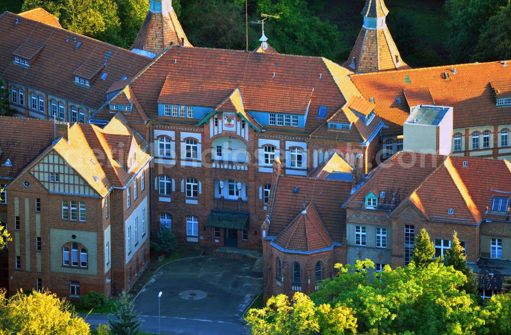 Kolkwitz from the bird's eye view: View of the DOLCE VITA PARK Kolkwitz, a landmarked property in Kolkwitz. The AIVV real estate asset management creates ownership and existing homes in the building