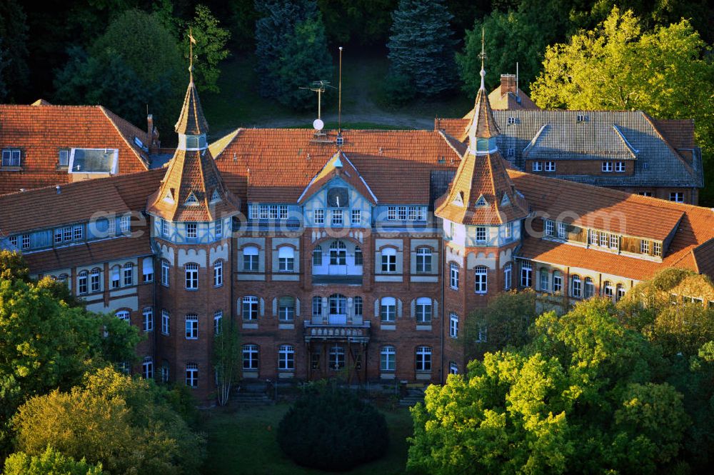 Kolkwitz from the bird's eye view: View of the DOLCE VITA PARK Kolkwitz, a landmarked property in Kolkwitz. The AIVV real estate asset management creates ownership and existing homes in the building