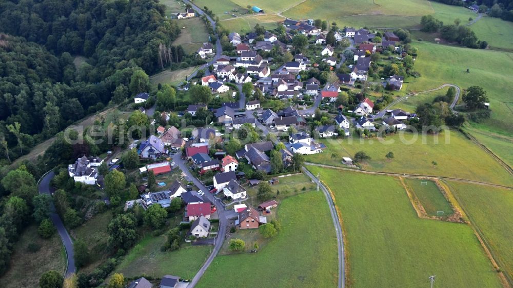 Hennef (Sieg) from above - The village of Adscheid in Hennef (Sieg) in the state North Rhine-Westphalia, Germany