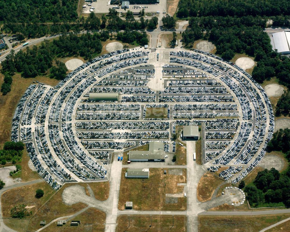 Aerial image Rastatt - View of the former site of the mechanized infantry battalion at the site Söllingen, which now belongs to the airport Karlsruhe / Baden-Baden