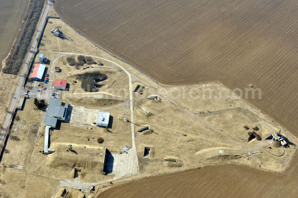 Aerial photograph BILENCE - Area of the fromer 51st Electronic Battalion near the borough Bilence in the district of Chomutov, Czech Republic