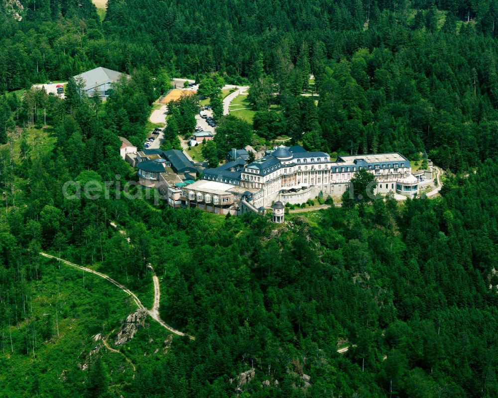 Bühl from the bird's eye view: Photo of the Bühlerhöhe, which was built on the Kohlberg rock in 1912 as an officer's convalescent home. It is used as an hotel