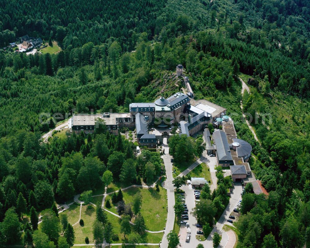 Aerial image Bühl - Photo of the Bühlerhöhe, which was built on the Kohlberg rock in 1912 as an officer's convalescent home. It is used as an hotel