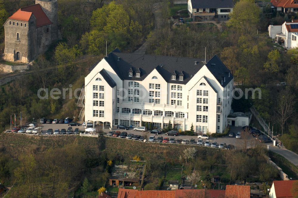 Aerial photograph Bad Frankenhausen - Blick auf das Hotel Residenz in Bad Frankenhausen. Bad Frankenhausen ist eine Kur- und Erholungsstadt im thüringischen Kyffhäuserkreis im Norden Thüringens. Kontakt: Hotel Residenz, Am Schlachtberg 3, 06567 Bad Frankenhausen, Tel. +49 (0)34671 75 0, Fax +49 (0)34671 75 300, e-mail: headoffice@success-group.com