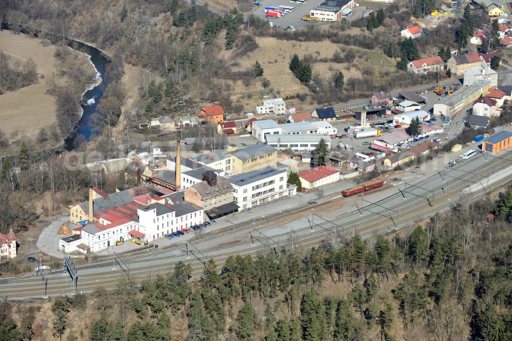 STRIBRO from above - The industial area of Stribro near Plzen in the Czech Republic