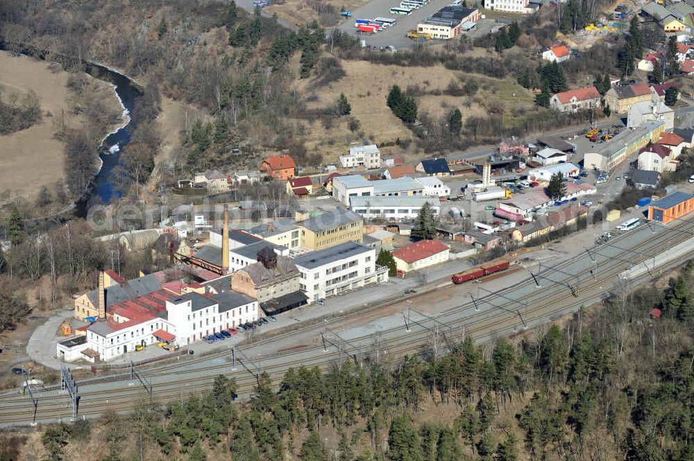 STRIBRO from the bird's eye view: The industial area of Stribro near Plzen in the Czech Republic