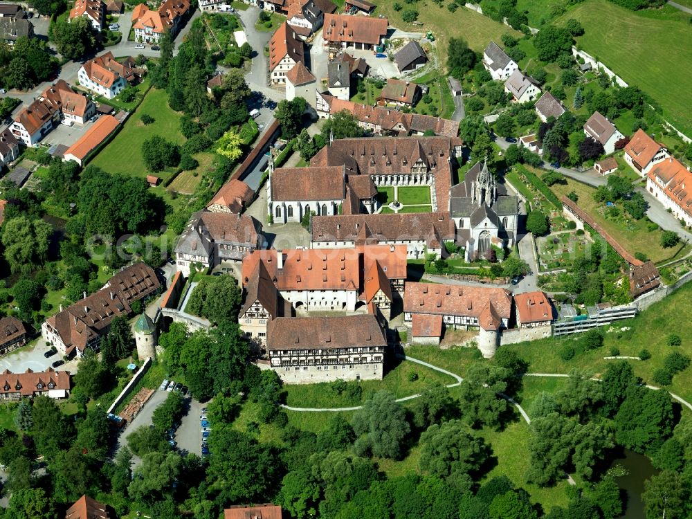 Aerial photograph Tübingen - The Bebenhausen was a Cistercian monastery in Bebenhausen. After the Reformation in Württemberg in 1534, served as a convent school, the monastery buildings, hunting lodge for the kings of Württemberg and the seat of the Landtag of Württemberg-Hohenzollern