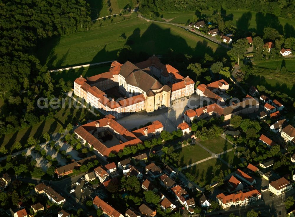 Ulm from the bird's eye view: The monastery Wiblingen near Ulm in Baden-Württemberg is a former Benedictine abbey