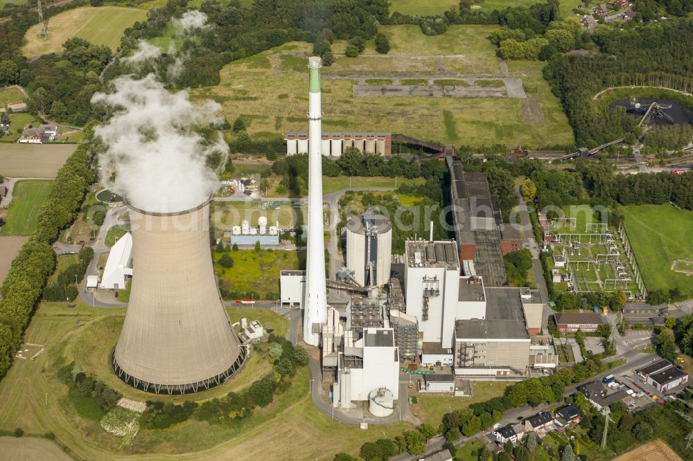 Dortmund from above - View of the Gustav Knepper Power Station which is a coal-fired power station in Dortmund-Mengede. It is a part of the E.ON group